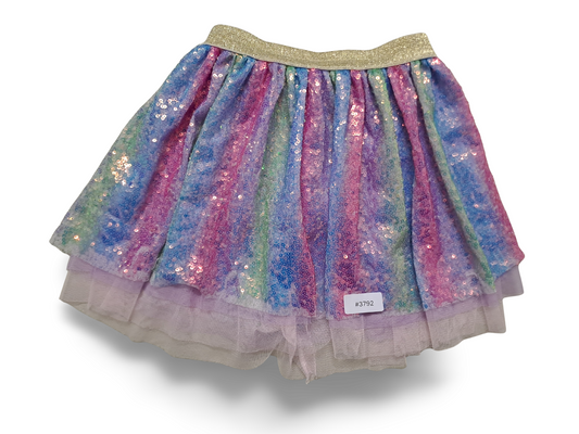 Pailletten-Tüllrock mehrfarbig - Gr. 86