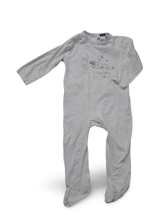 Strampler mit Hasenmotiv - Gr. 92