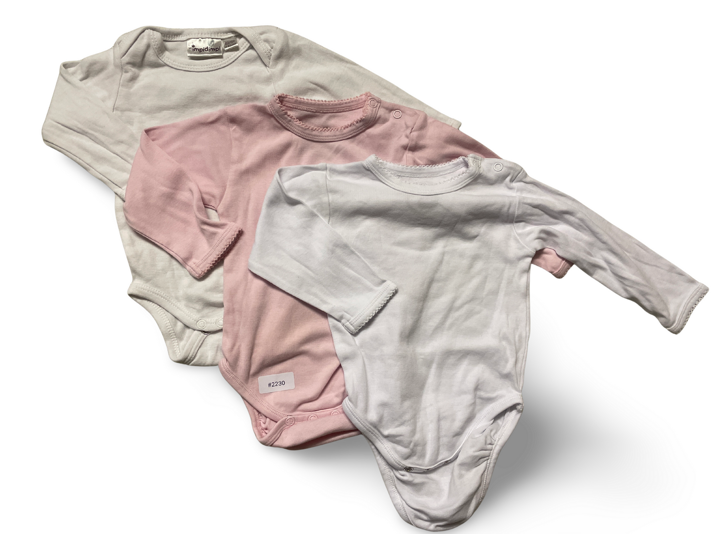 3er Bundle Langarm-Bodys - Gr. 62