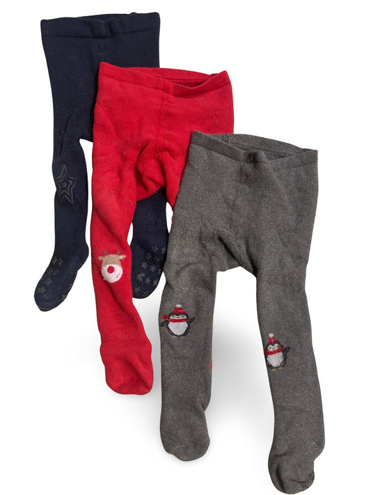 3er Bundle - Strumpfhosen Weihnachten - Gr. 80