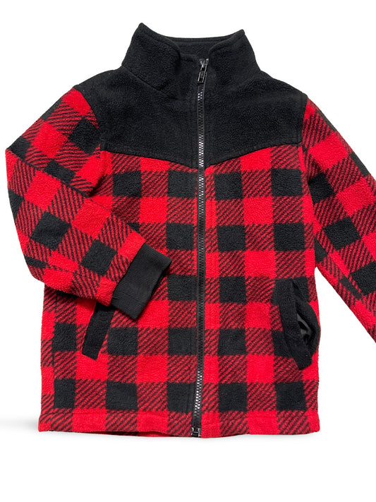 Fleecejacke kariert - Gr. 110