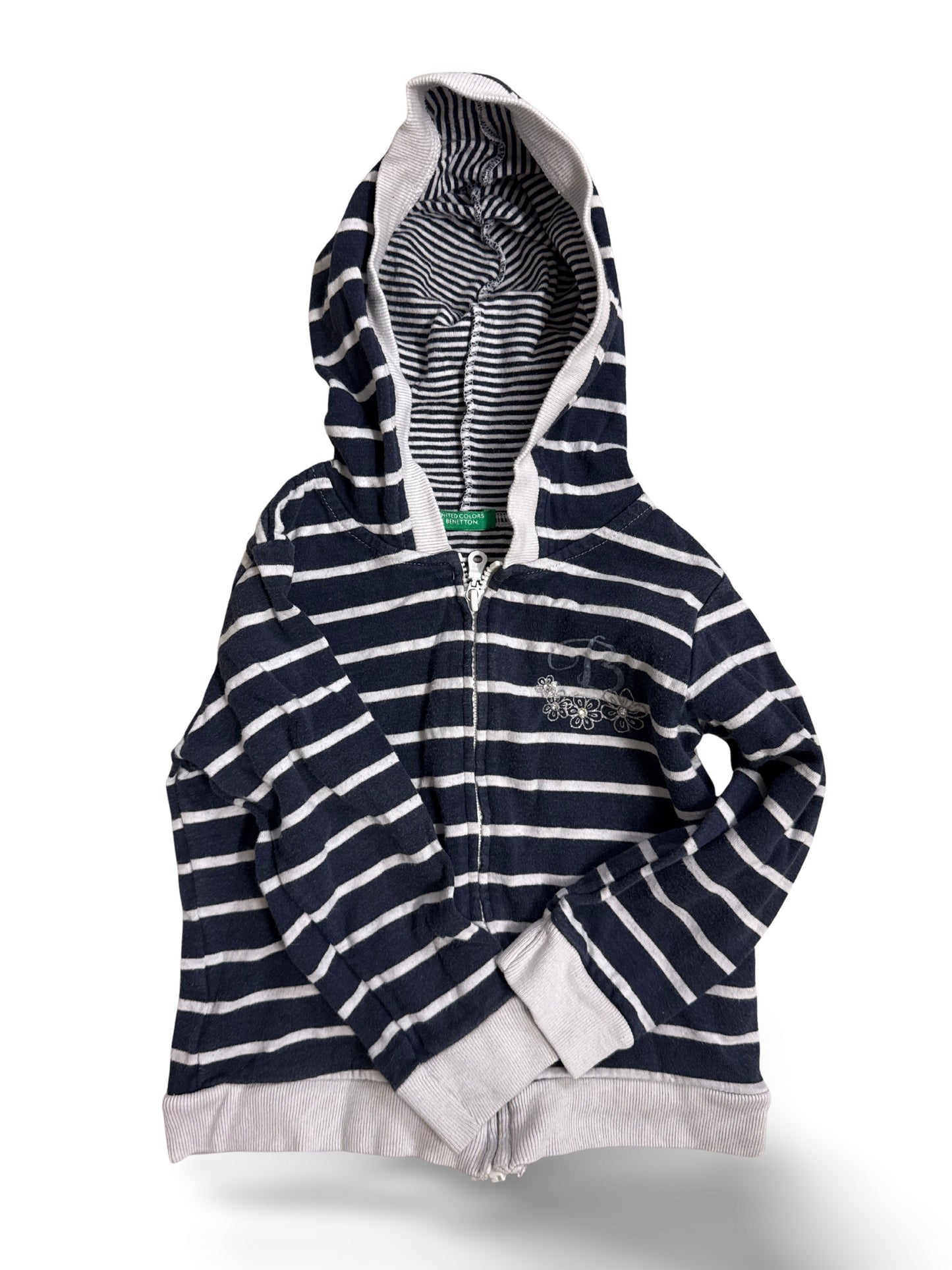 Jacke Glitzerblumen - Gr. 92