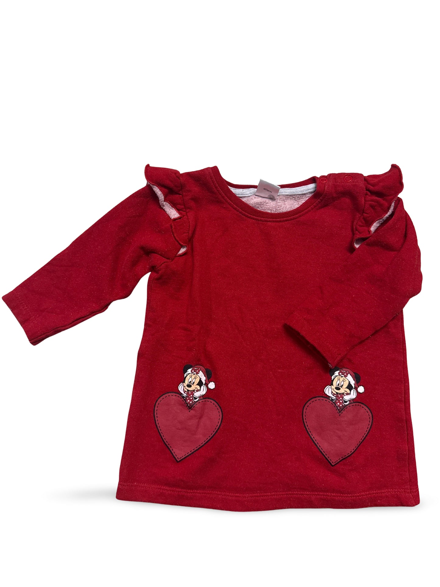 Langarmshirt mit Herz-Motiv - Gr. 86