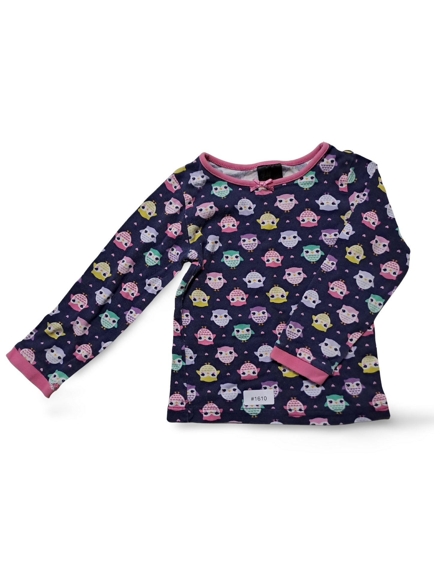 Langarmshirt Eulenprint - Gr. 98