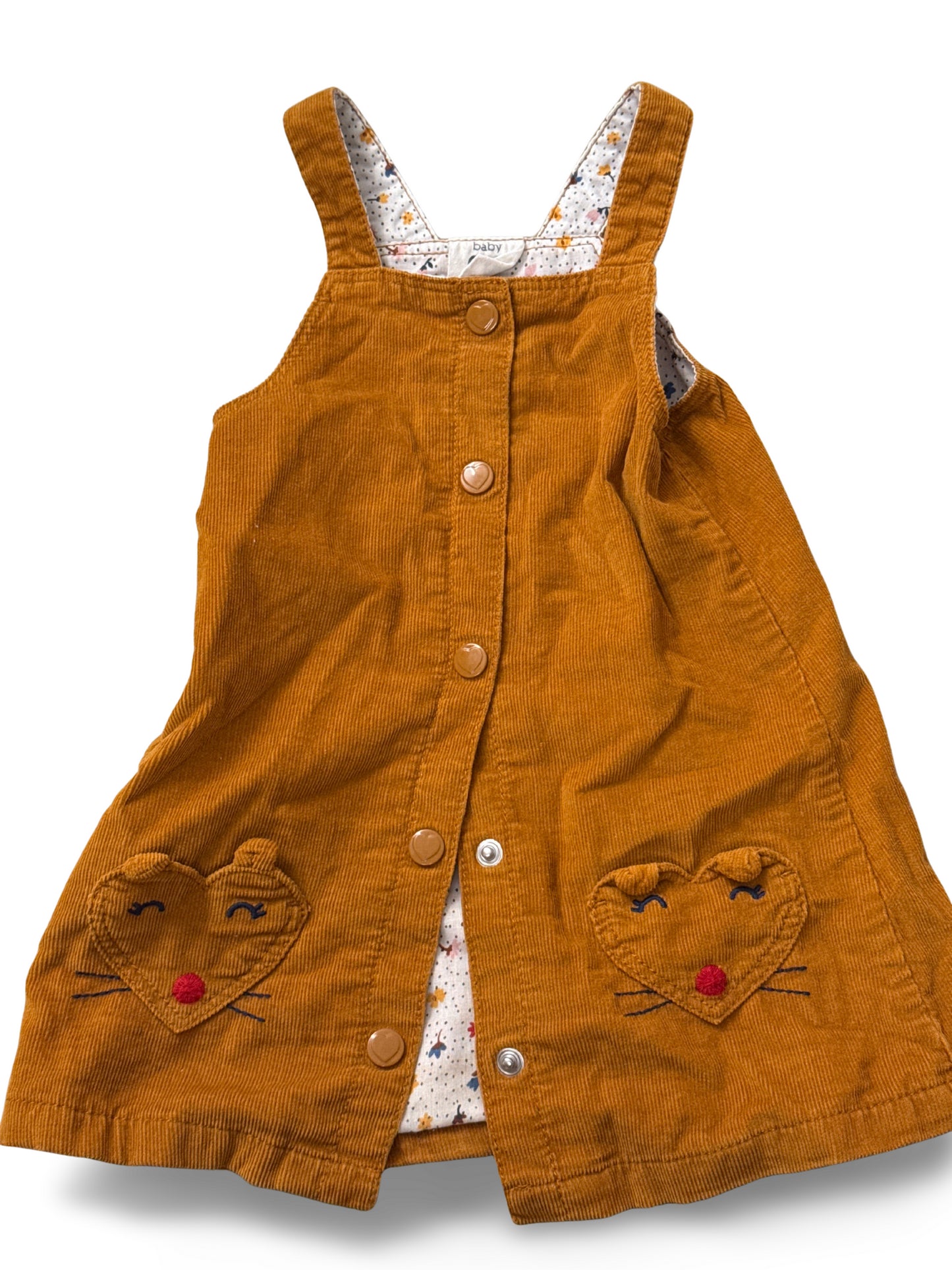 Cord-Kleid kurz - Gr. 80