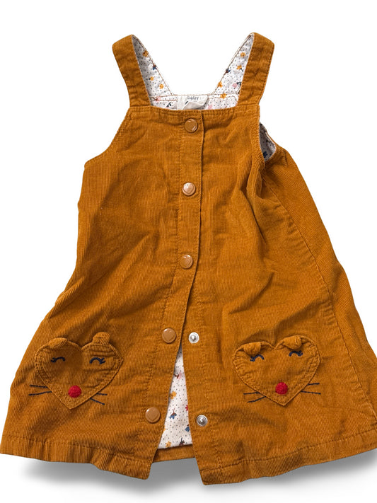 Cord-Kleid kurz - Gr. 80