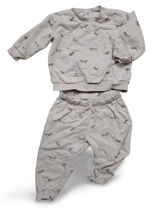 2er Set - Jogginganzug Dackel - Gr. 80