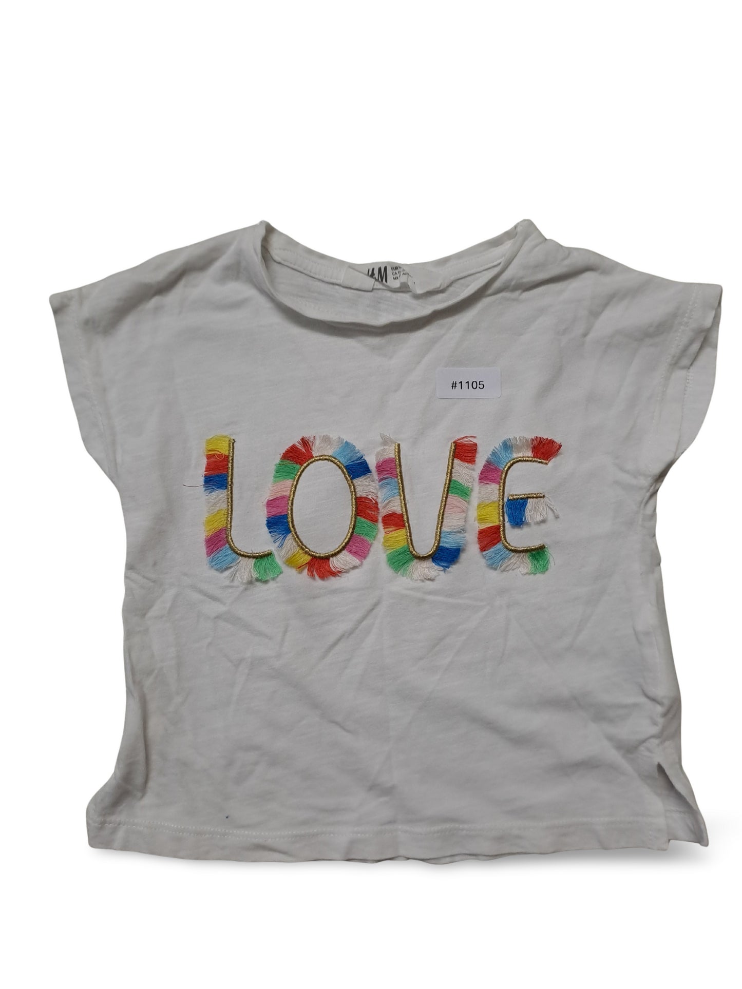 T-Shirt mit LOVE Aufdruck - Gr. 92