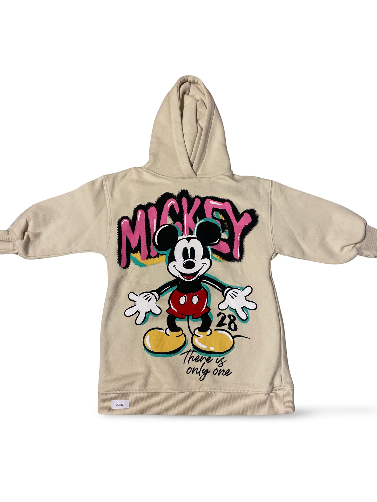 Beiger Mickey Kapuzenpullover - Gr. 116