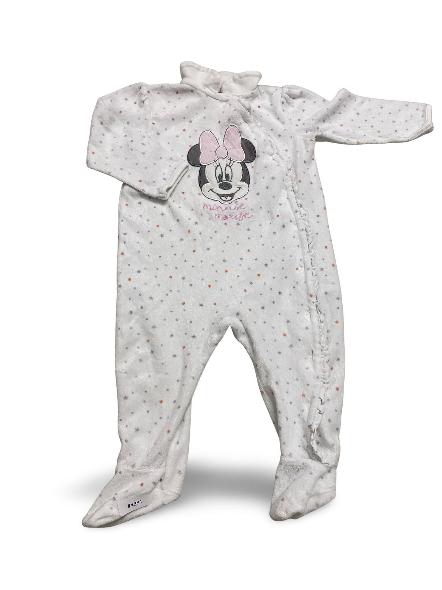 Strampler mit Fuesse und Minnie-Motiv - Gr. 80