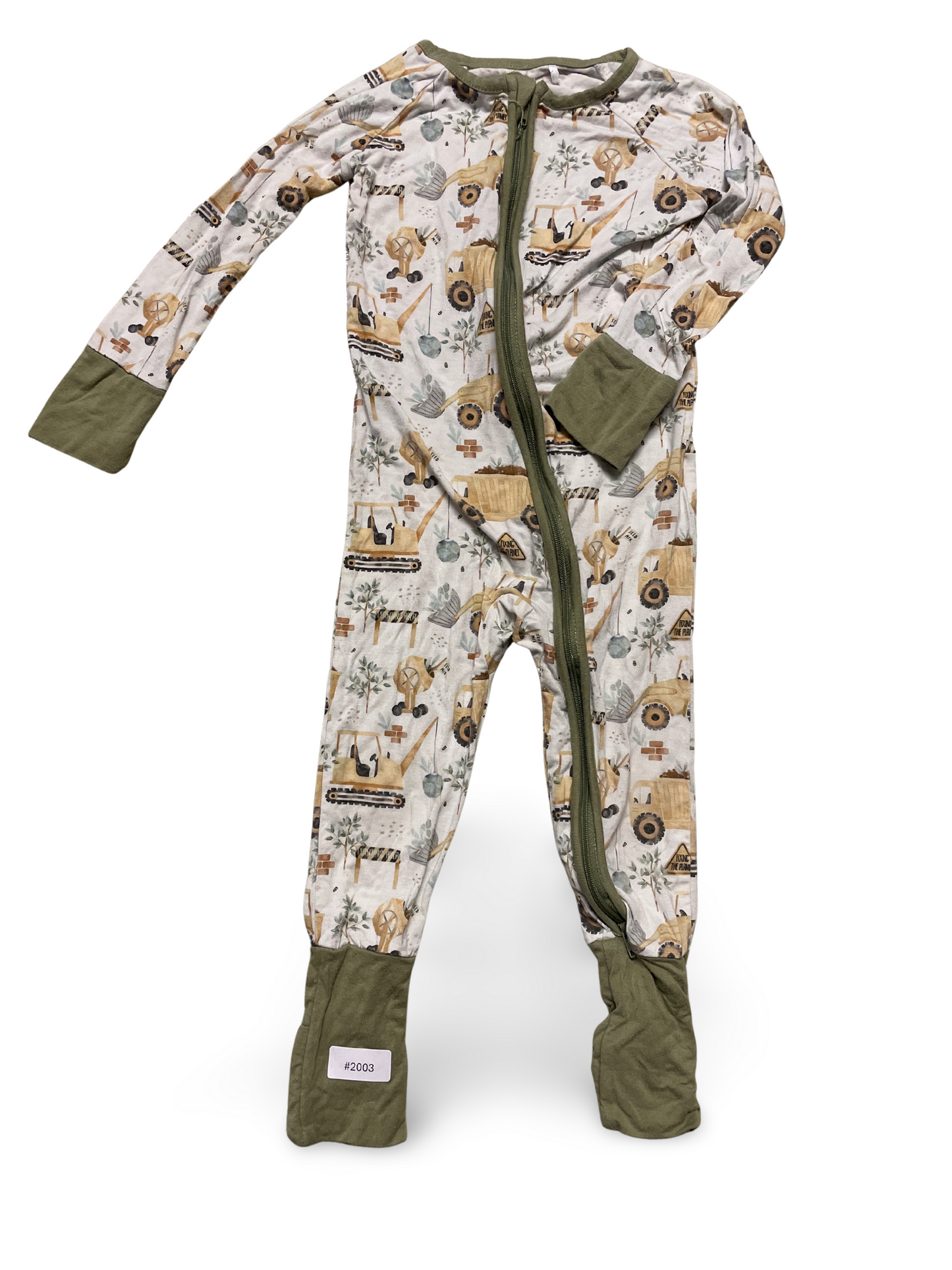 Strampler mit Baggermotiv - Gr. 86