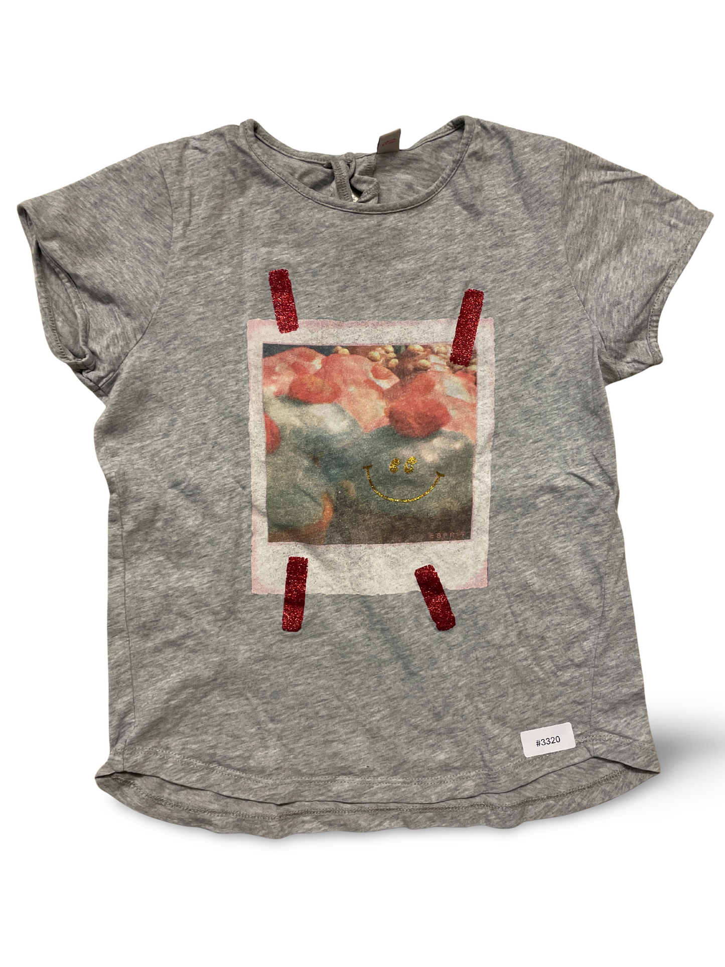 T-shirt à manches courtes avec imprimé photo et détails pailletés - Taille 128