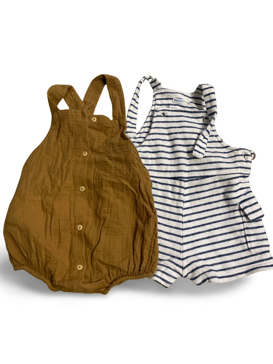 2er Bundle - Latzhosen kurz - Gr. 80