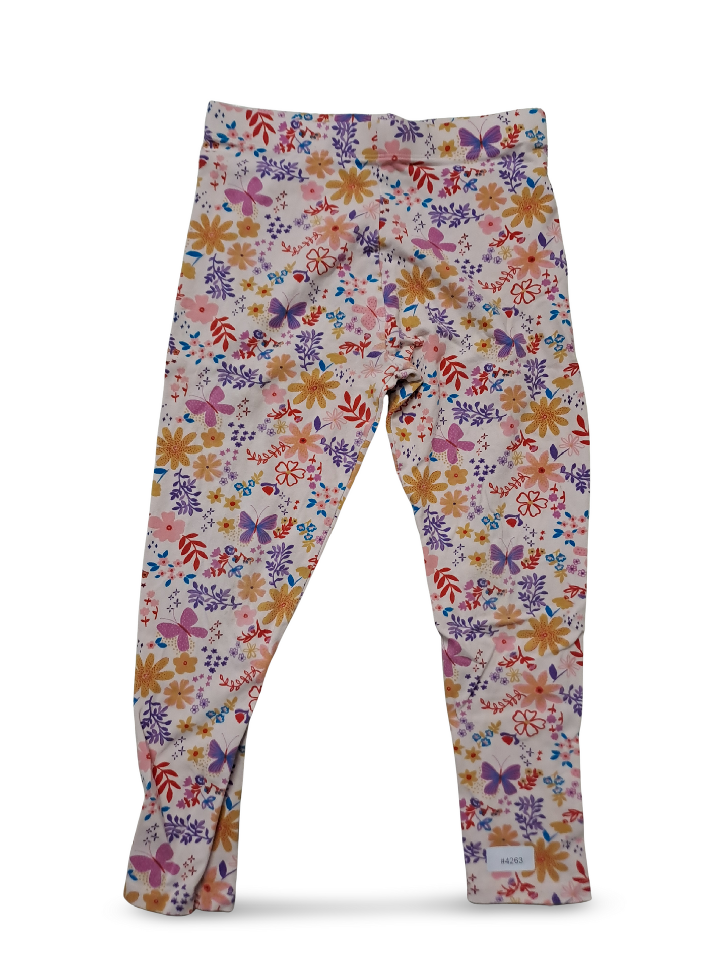 Legging à motif floral et papillons - Taille 128