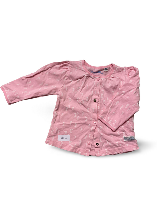 Rosa Cardigan mit Seepferdchen - Gr. 62