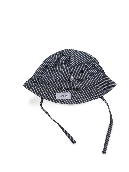 Baby Sonnenhut gestreift mit Kinnband - Gr. 62