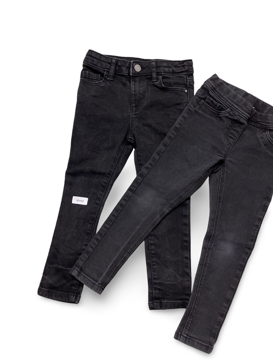 2er Bundle Schwarze Jeans - Gr. 110