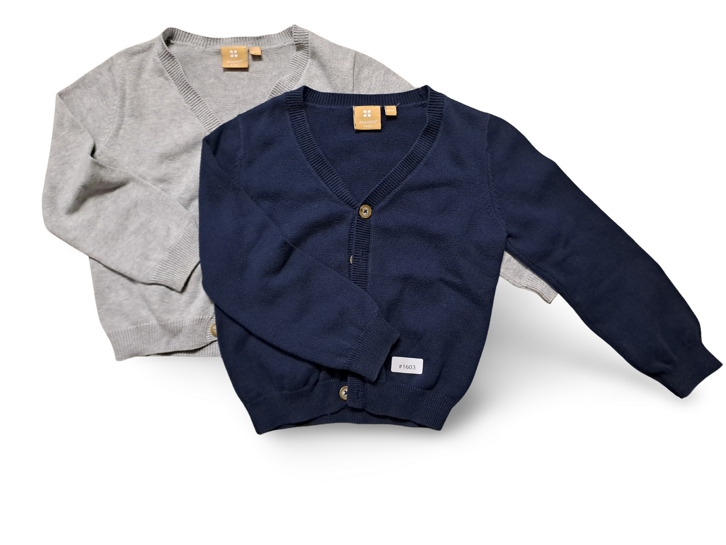 2er Bundle Strickjacken marineblau und grau - Gr. 98