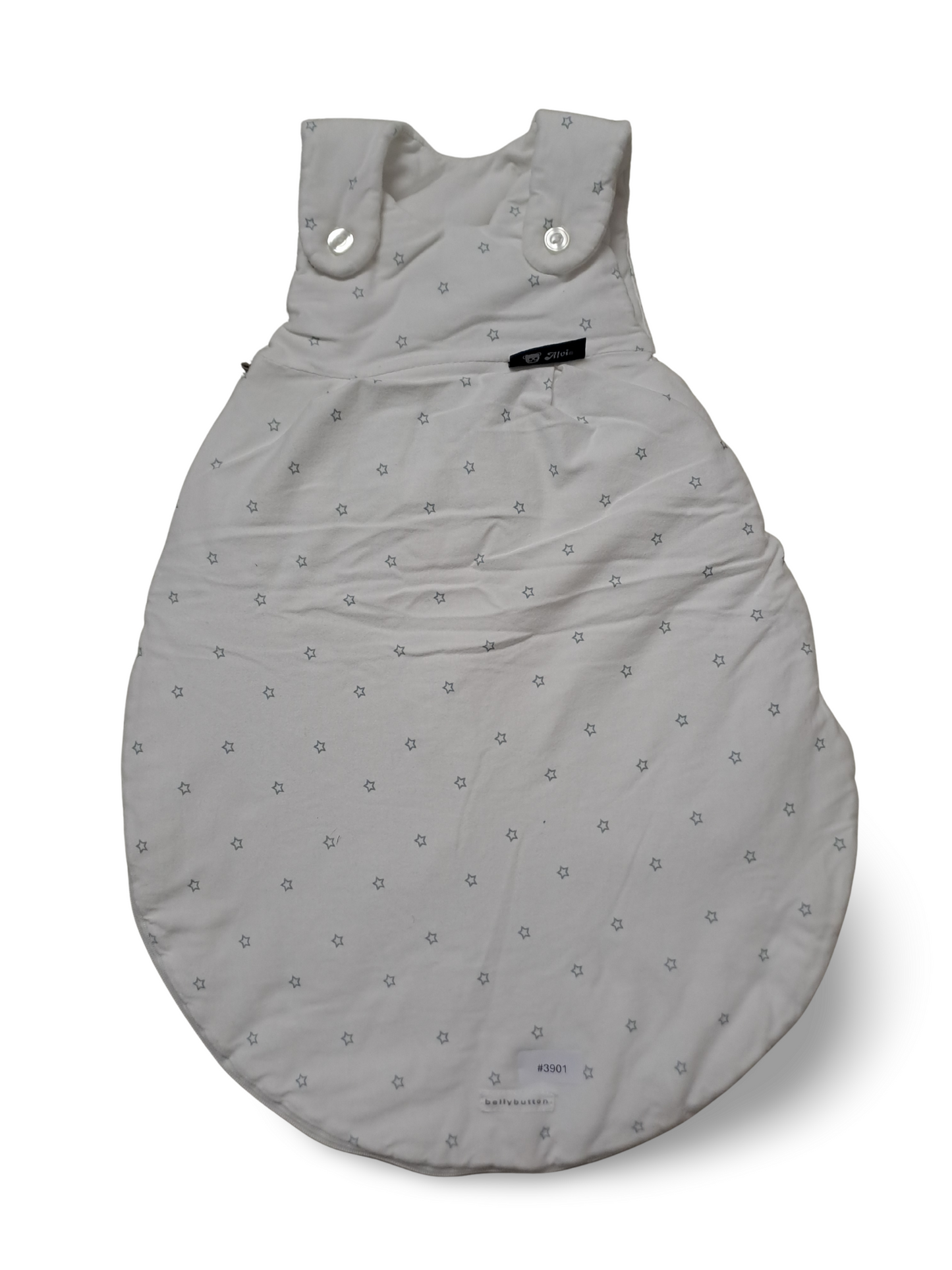 Babyschlafsack Weiss mit Sternchen - Gr. 56