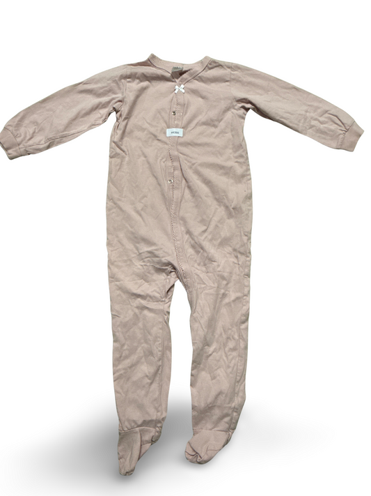 Strampler mit Füssen rosa - Gr. 98