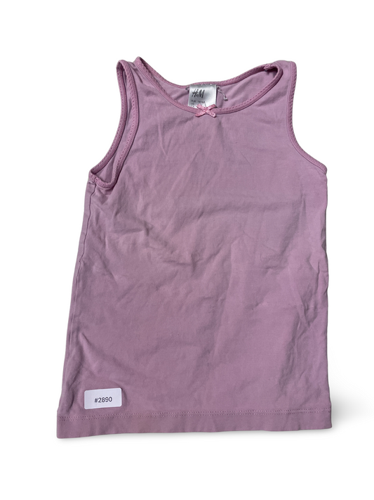 Rosa Trägertop mit Schleife - Gr. 110