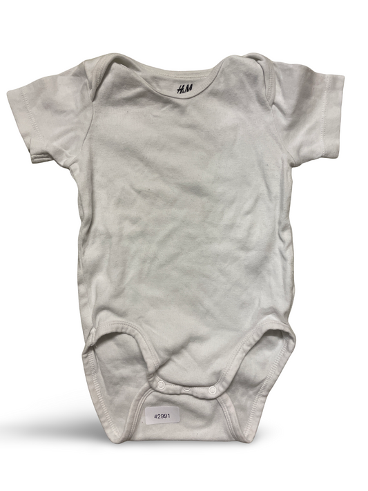 Weisser Kurzarmbody - Gr. 80