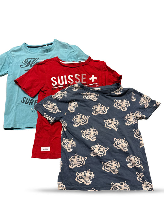 3er Bundle T-Shirt mit Aufdruck - Gr. 122