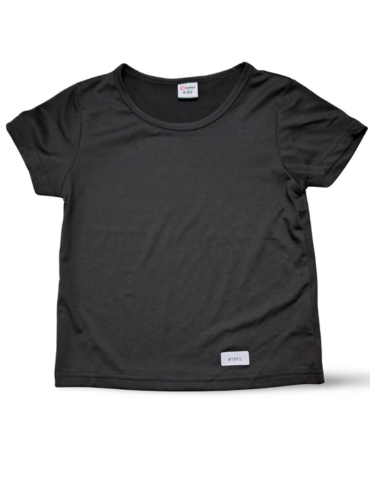 Schwarzes Kurzarm T-Shirt - Gr. 104