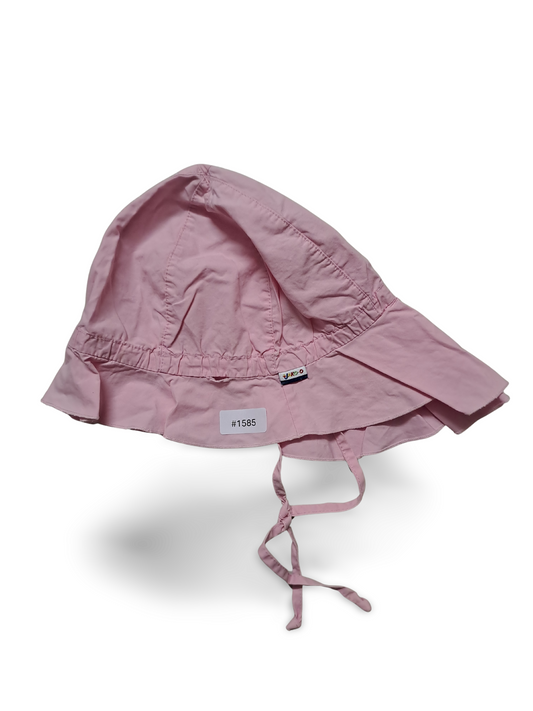 Rosa Sonnenhut mit Kinnband - Gr. 98