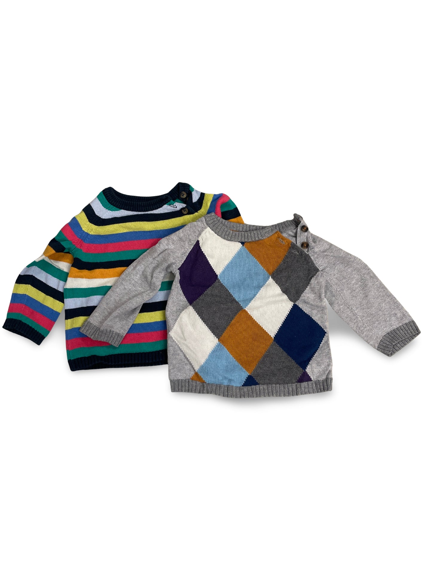 2er Bundle - Strickpullover lang - Gr. 74