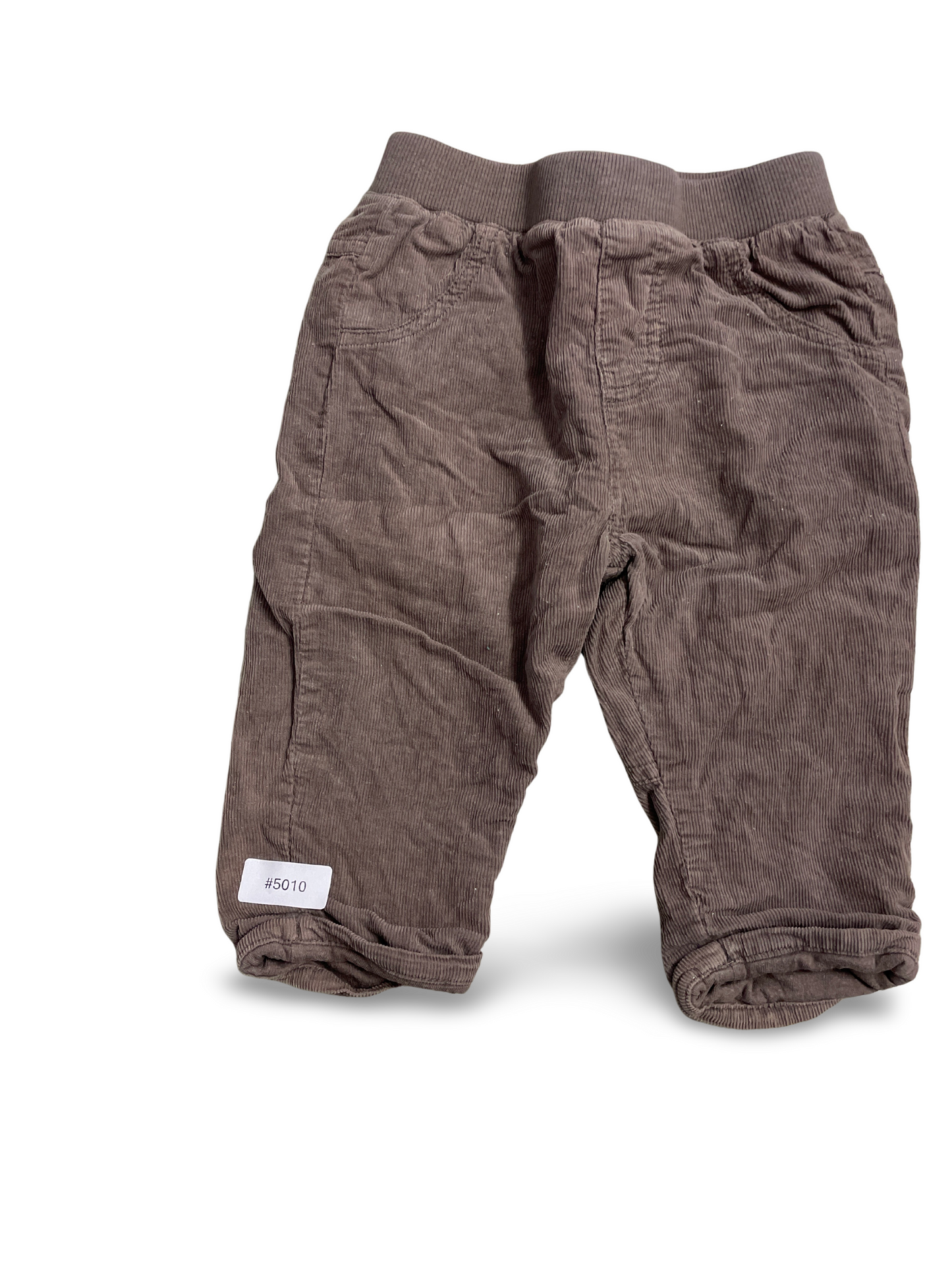 Pantalon en velours côtelé avec taille élastiquée - Taille 68
