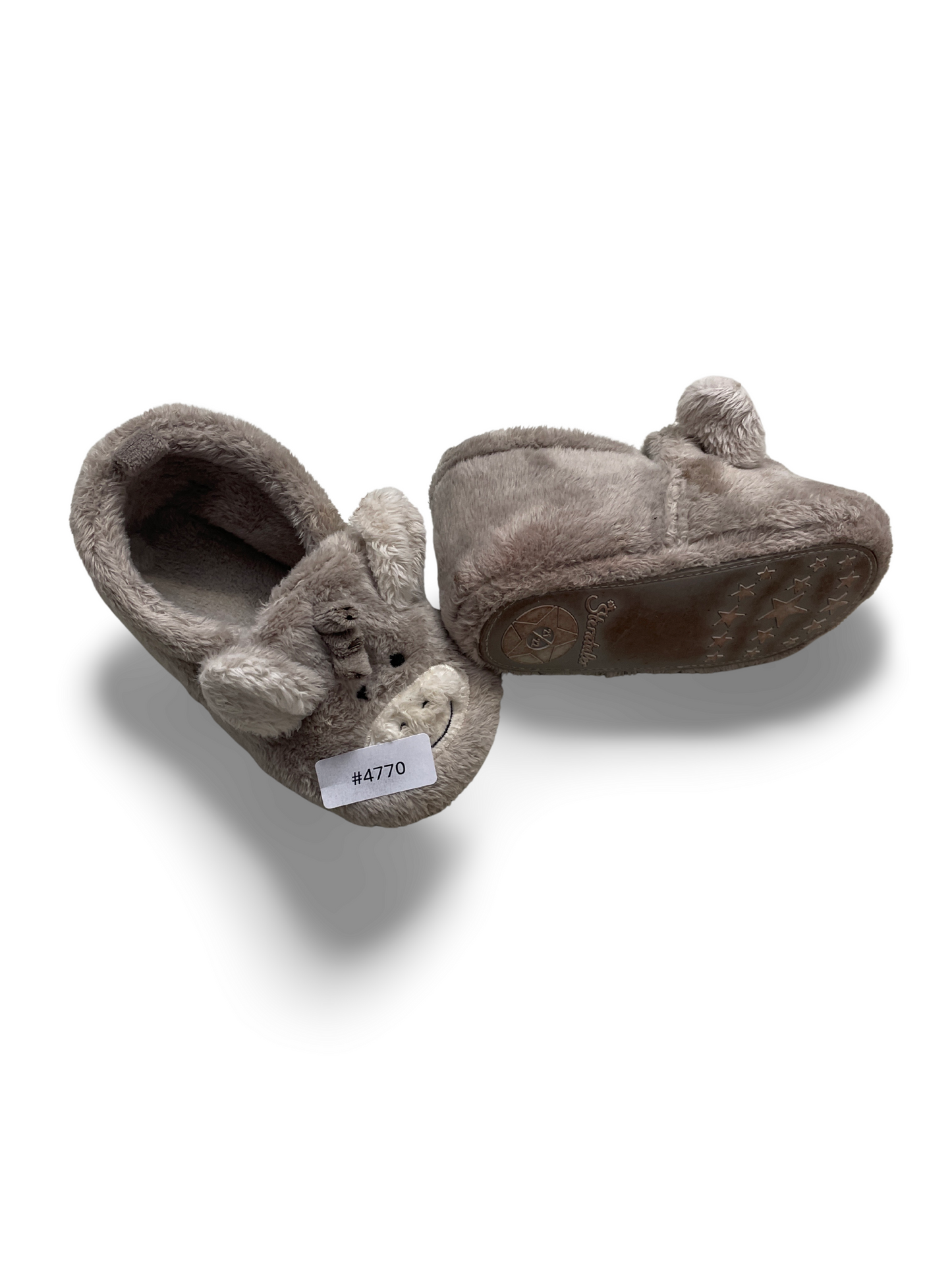 Flauschige Hausschuhe mit Tiergesicht - Gr. 21