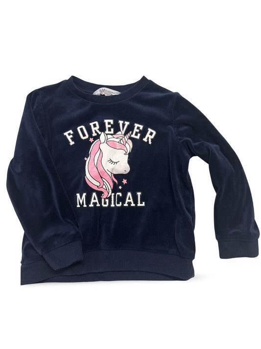 Sweatshirt mit Einhorn - Gr. 98