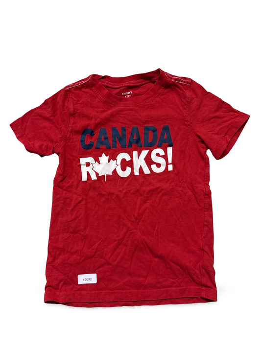 Rotes T-Shirt mit Canada-Aufdruck - Gr. 116