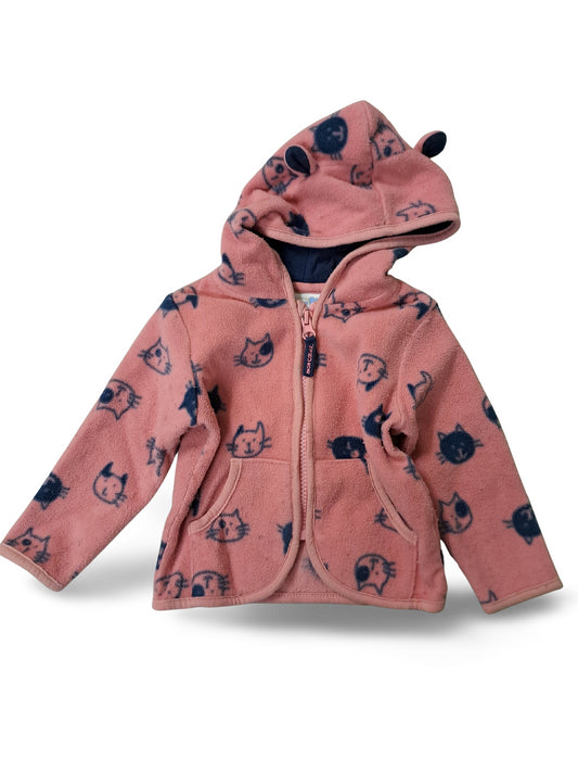 Fleecejacke Katzen - Gr. 68