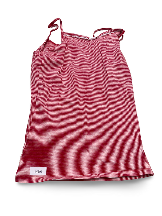 Gestreiftes rotes Trägerkleid - Gr. 134