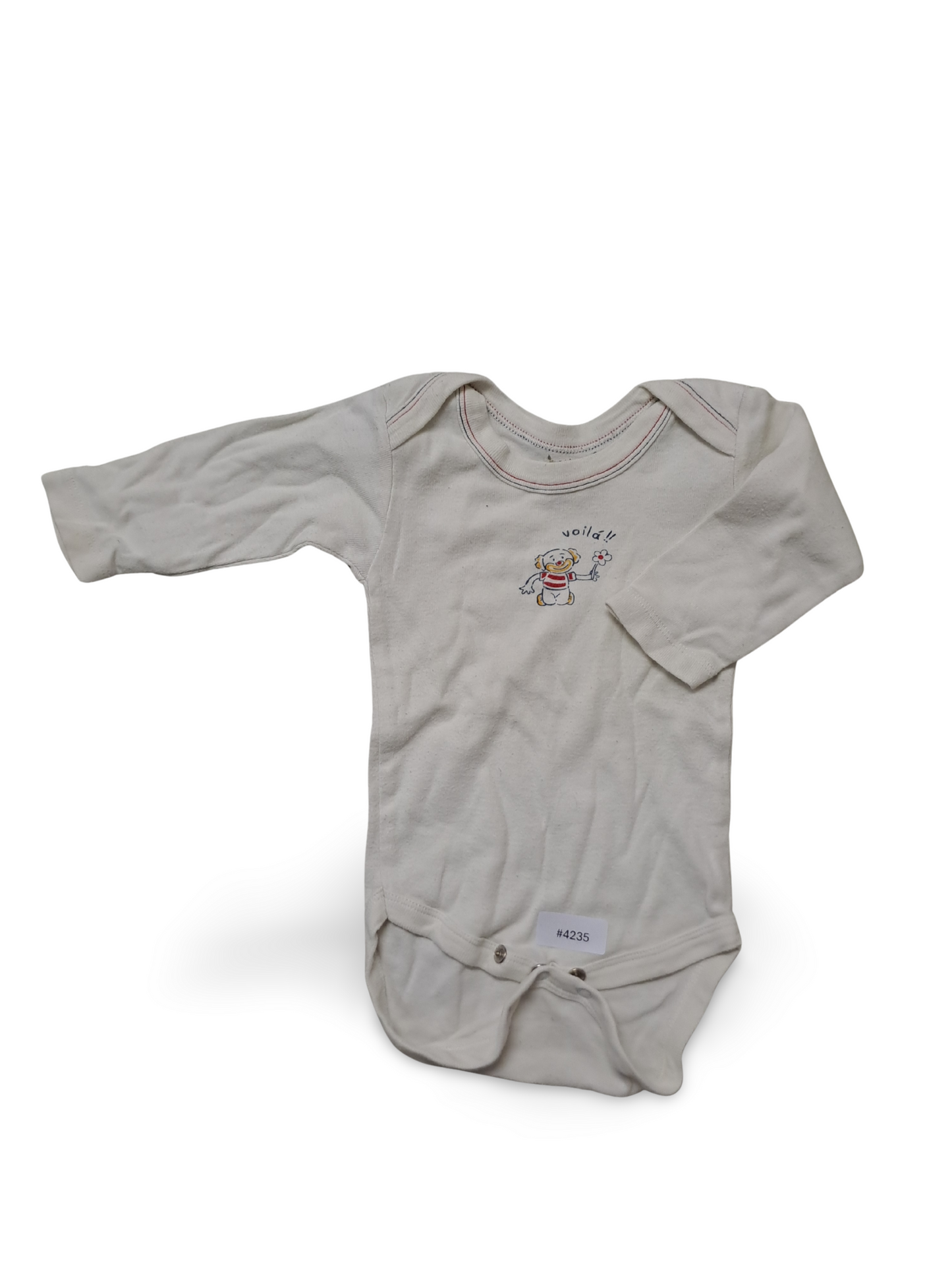 Langarmbody mit Bärchenmotiv - Gr. 68