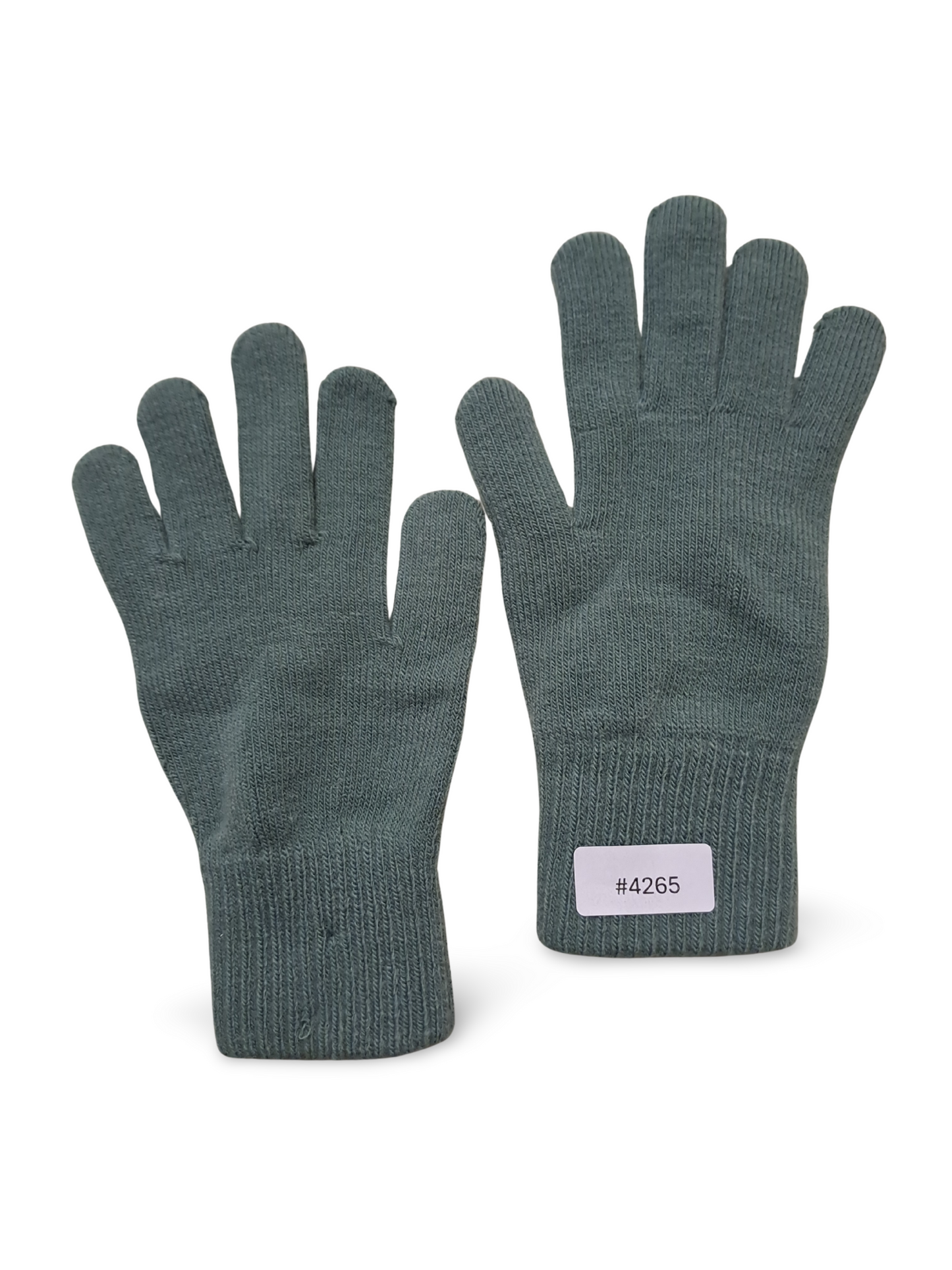 Paire de gants en fine maille verts - Taille 128