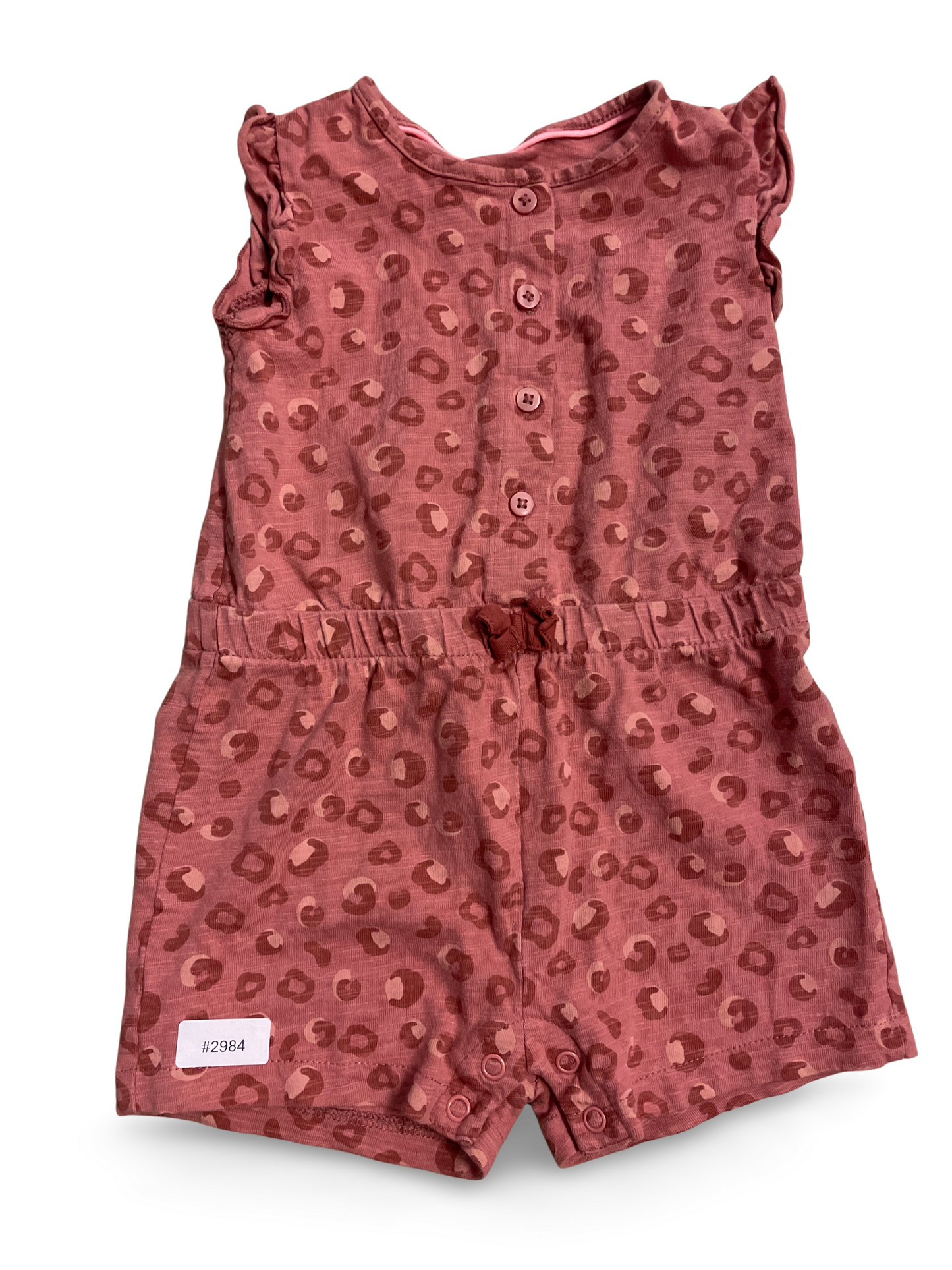 Rosa Leopardenmuster Strampler - Gr. 86