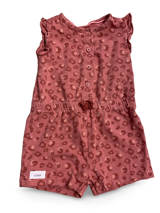 Rosa Leopardenmuster Strampler - Gr. 86