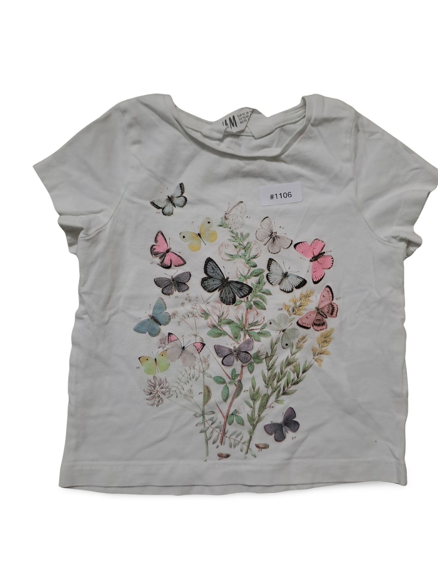 T-Shirt mit Schmetterlingen - Gr. 92