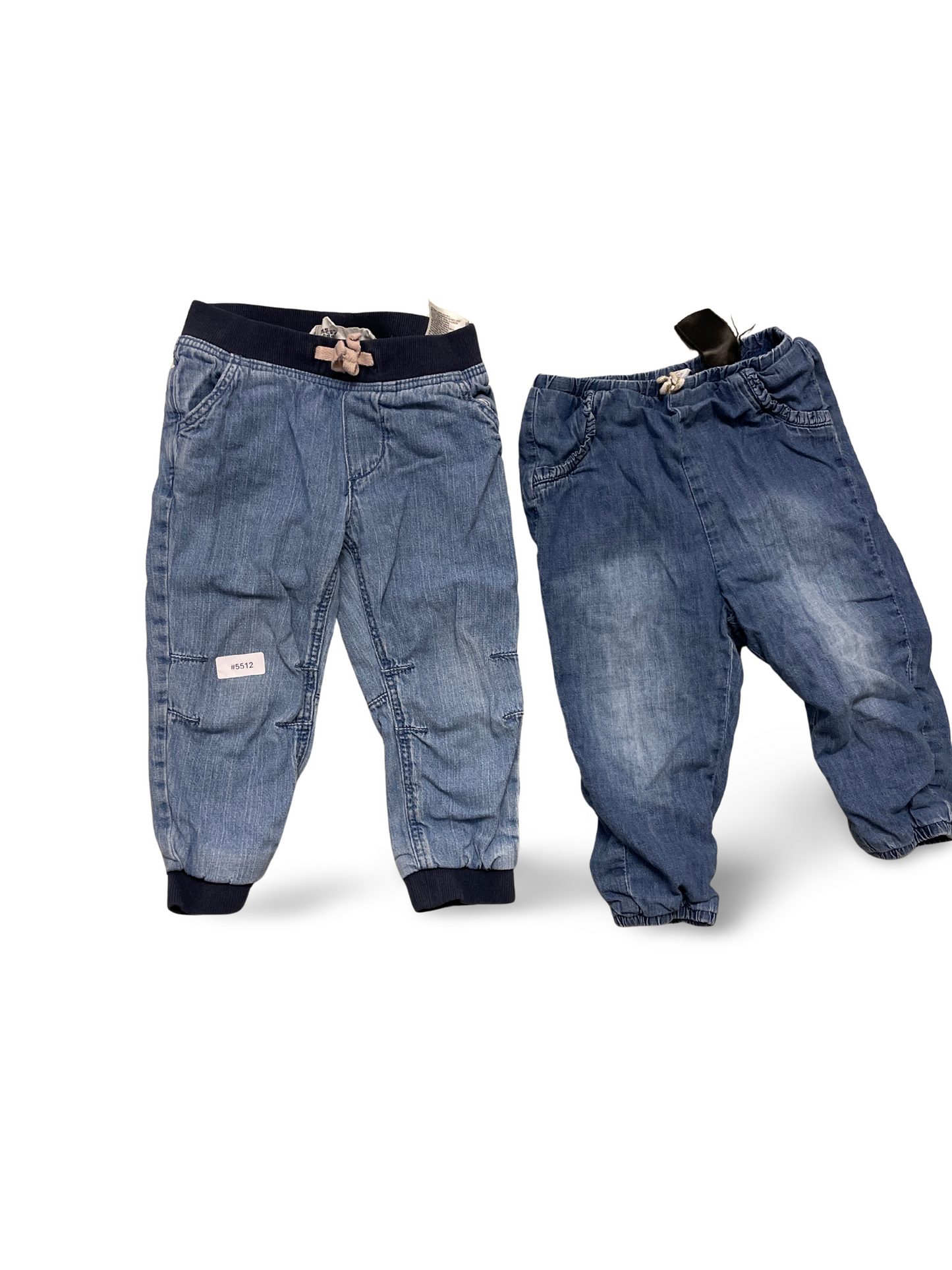 2er Bundle Jeans-Jogginghosen - Gr. 92