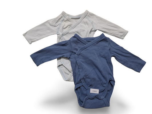 2er Bundle Langarm-Wickelbodys - Gr. 56