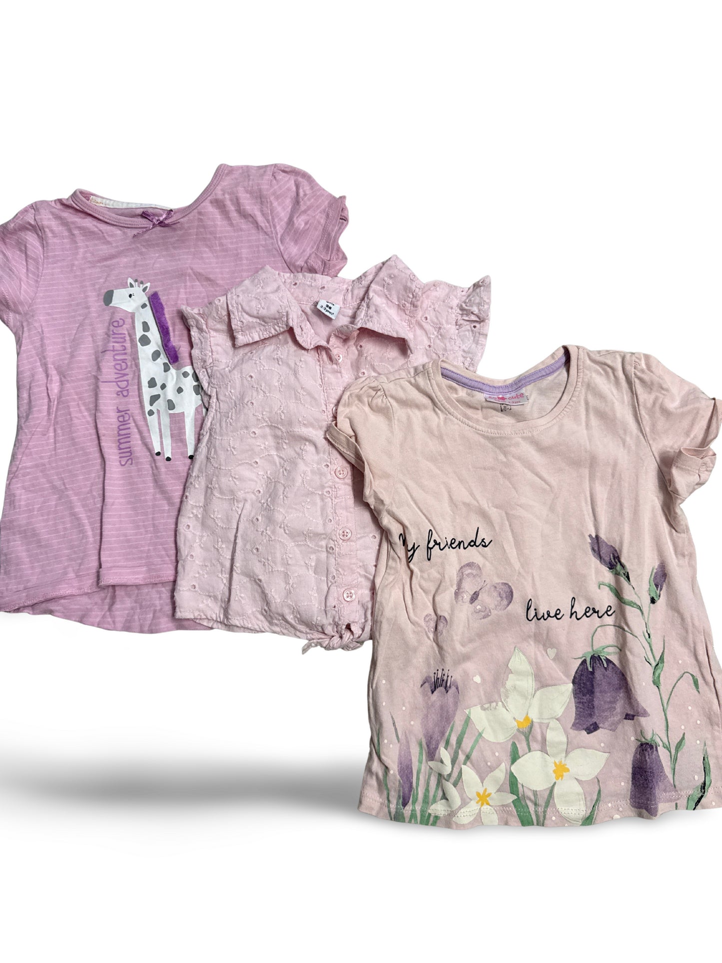 3er Bundle - T-Shirt/Bluse - Gr. 98