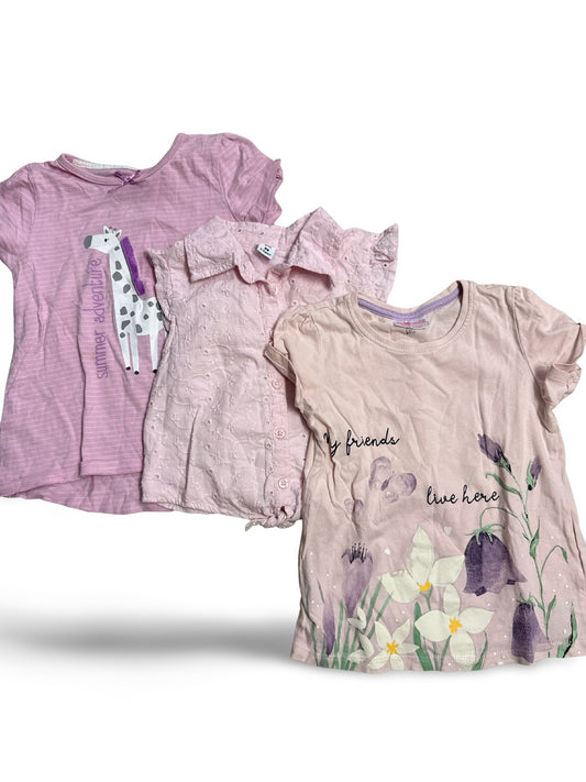 3er Bundle - T-Shirt/Bluse - Gr. 98