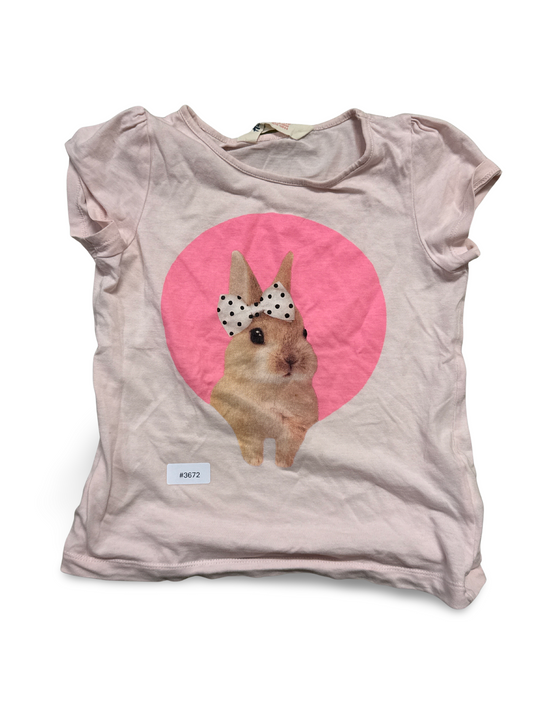 T-shirt with rabbit motif - size 110