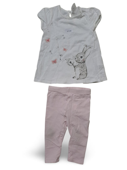 2er Set T-Shirt und Leggings - Gr. 74
