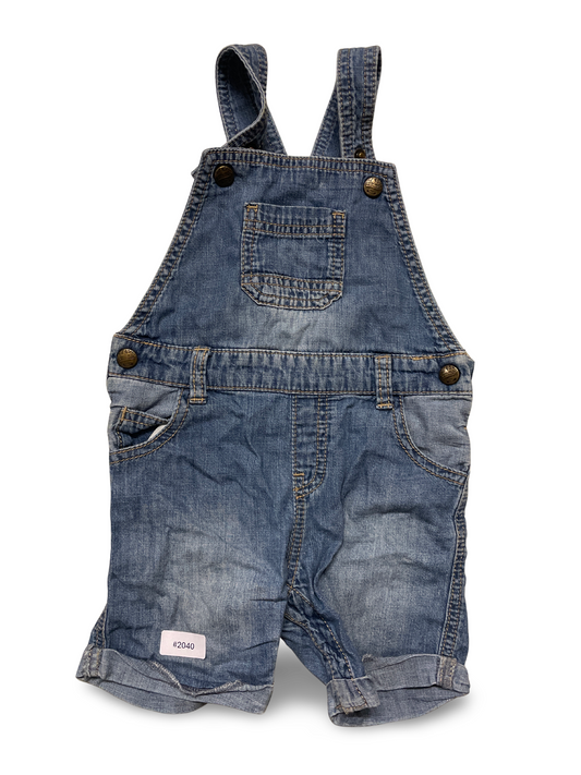 Jeans-Latzshorts - Gr. 86