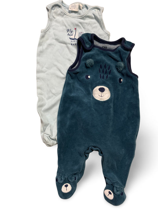 2er Bundle - Strampler kurz - Gr. 62