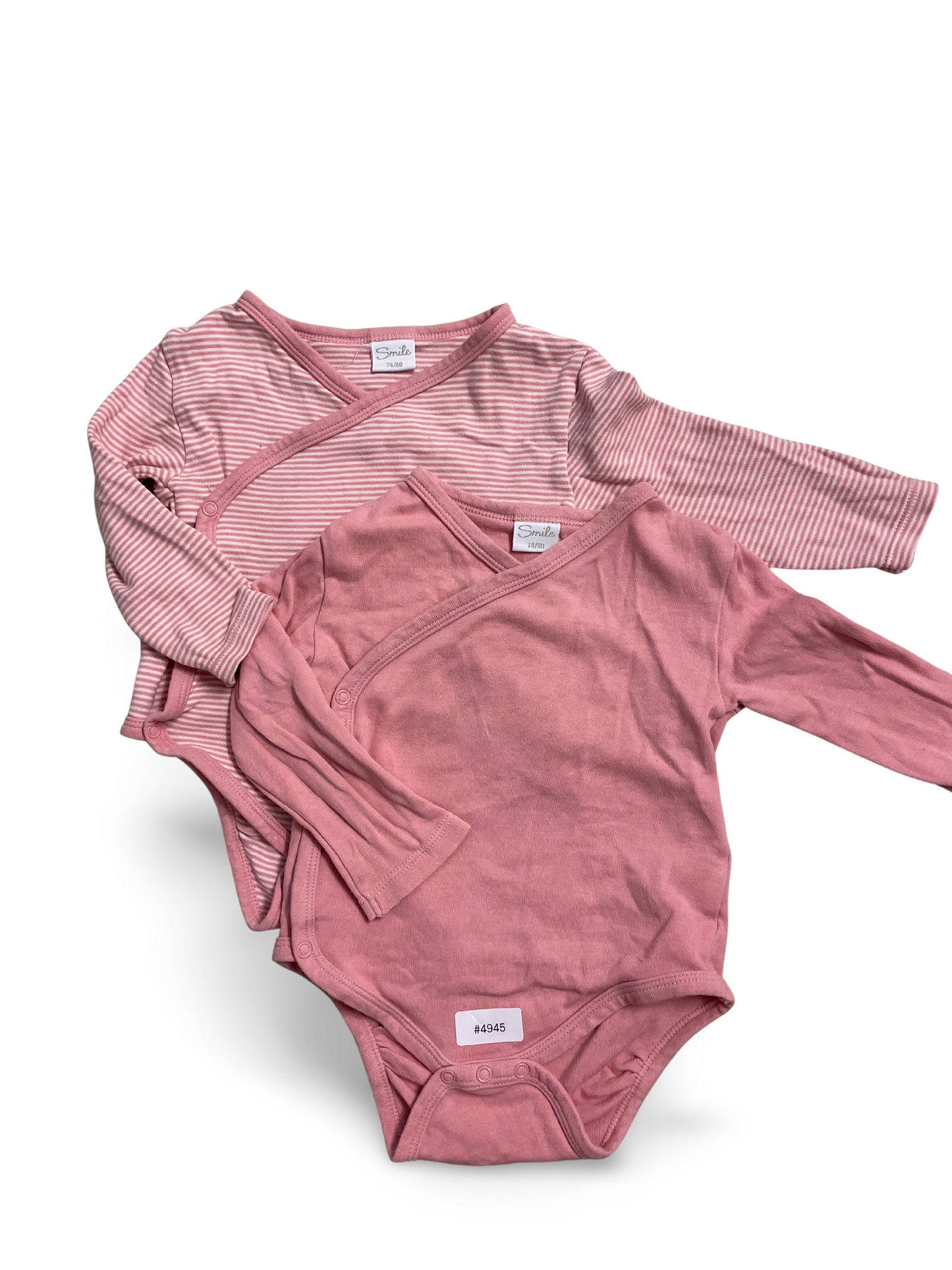 2er Bundle Wickelbodys Rosa - Gr. 74